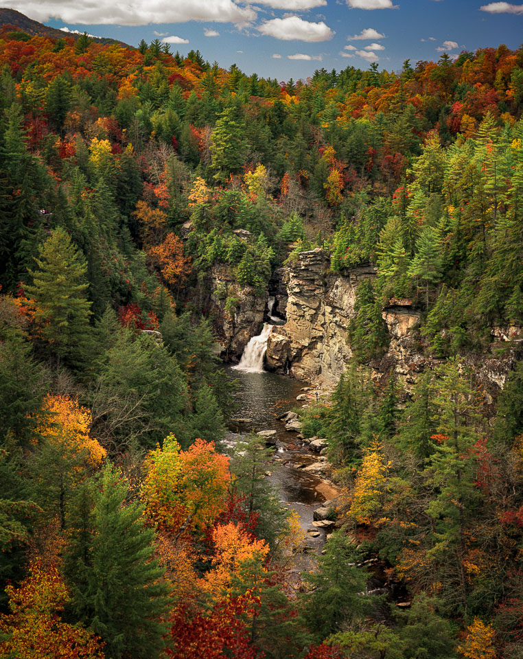 Linville Falls in Autumn