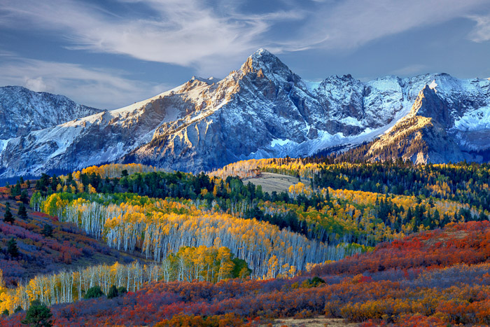 Sneffels Range in the San Juan Mountains of Colorado.