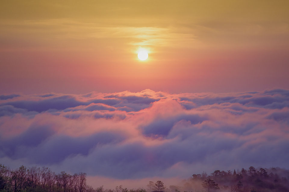 Above the clouds