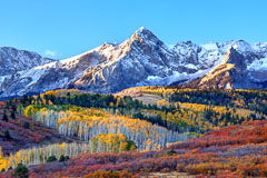 Sneffels Range in the San Juan Mountains of Colorado.