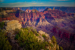 View from Bright Angel Point, Grand Canyon North Rim