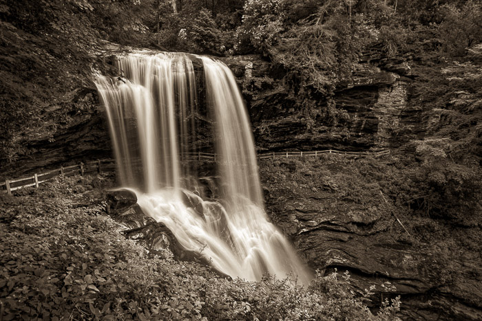 Dry Falls, Blue Ridge Mountains, North Carolina